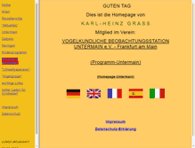 Tablet Screenshot of naturreise-fotos.de